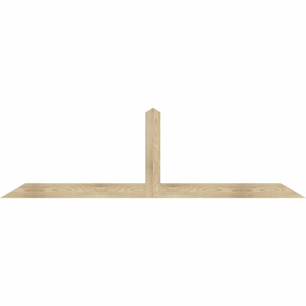 Ekena Millwork Portland Rough Sawn Timber Gable Bracket, Douglas Fir, 84"W x 24"H x 2"D x 4"F, 7/12 Pitch GBW084X24X0204POR00RDF - main